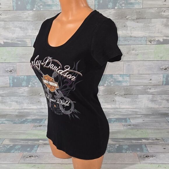 Harley-Davidson Shirt/Top Chicago Illinois 2013 sz Small - Picture 2 of 6